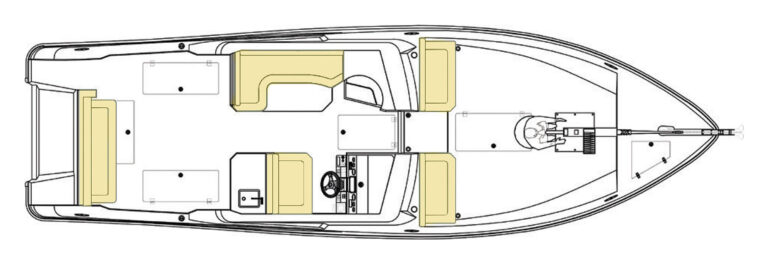 Silvercraft 36 HT - Deck Plan (Option 2)